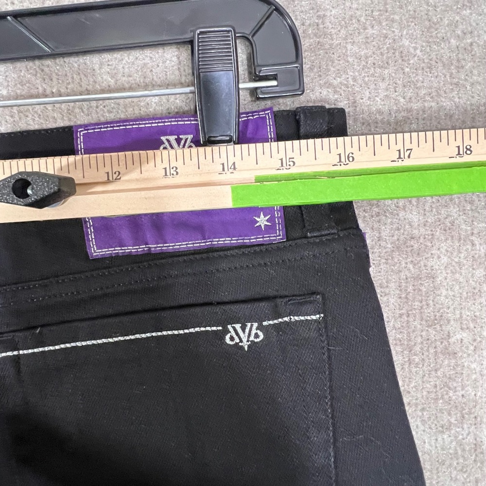 DENIM BY VICTORIA BECKHAM Black Cotton Blend Straight Leg Jeans Women Sz 28 READ - Picture 8 of 14